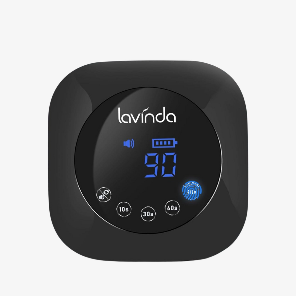 Lavinda Crown Nail Lamp - Black - 54W Rechargeable UV/LED