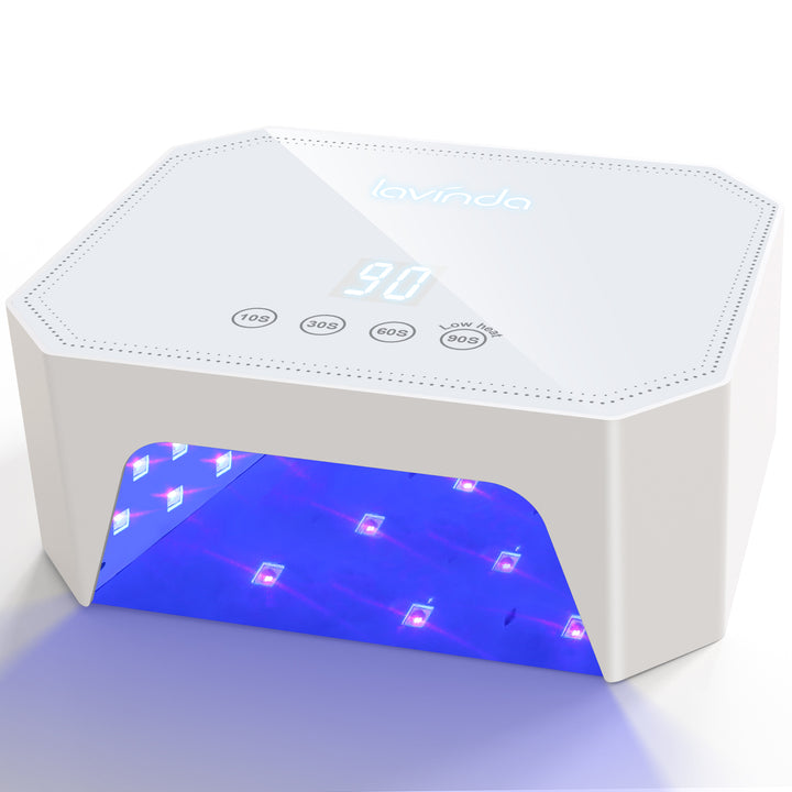 White 54W UV LED Nail Lamp with Large Touch Display