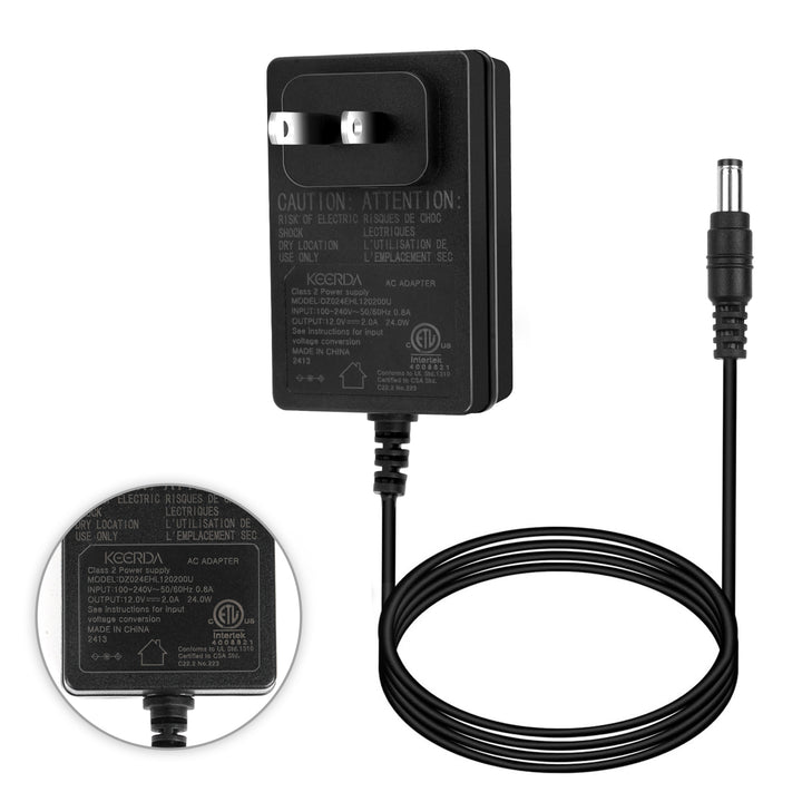 The 12V Adapter Charger – For Rechargeable 601 Lamp (10s–90s Timer)