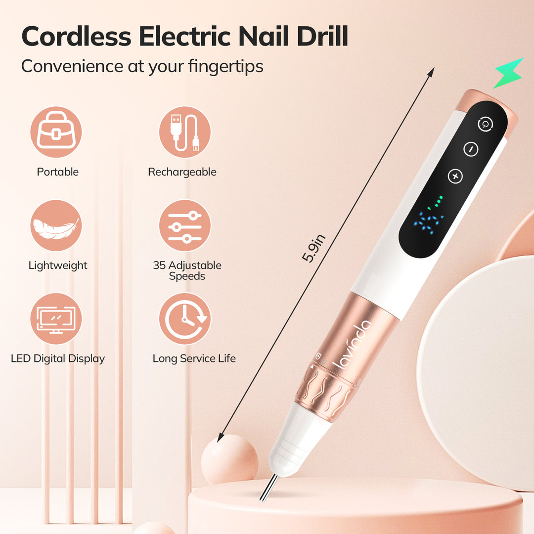 Mini-Cordless Electric Nail Drill