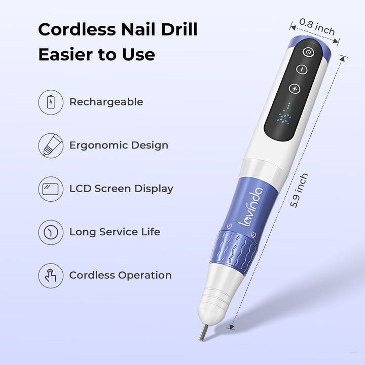 Mini-Cordless Portable Nail Drill Manicure Pedicure