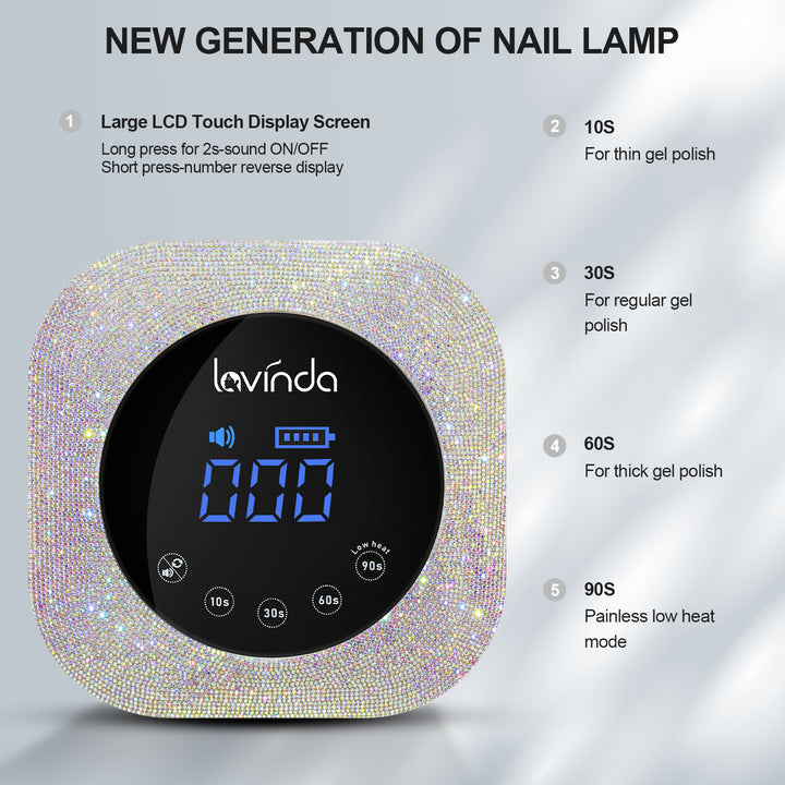 Bling-Diamond 54W UV/LED Nail Lamp