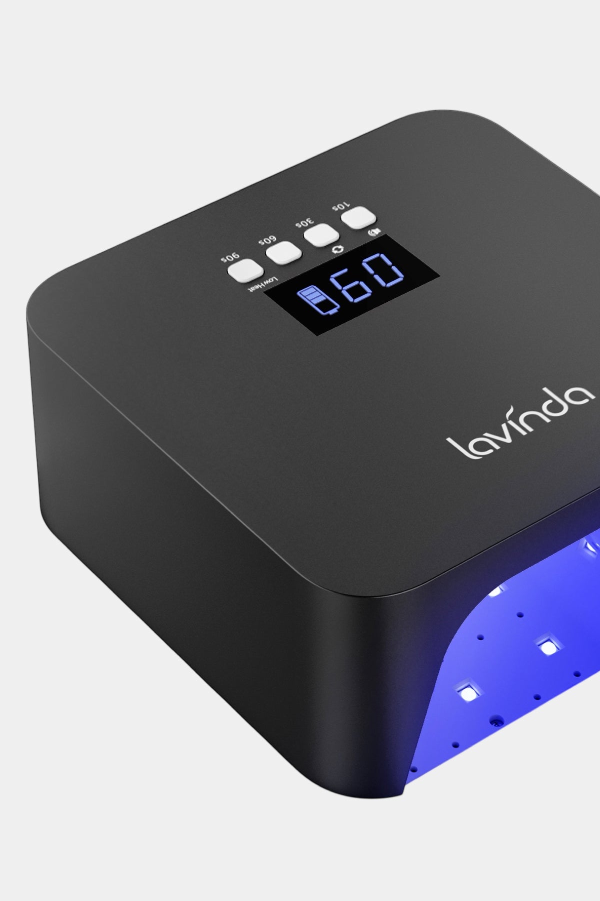 NovaGlow Nail Lamp - Black - 48W Rechargeable UV/LED