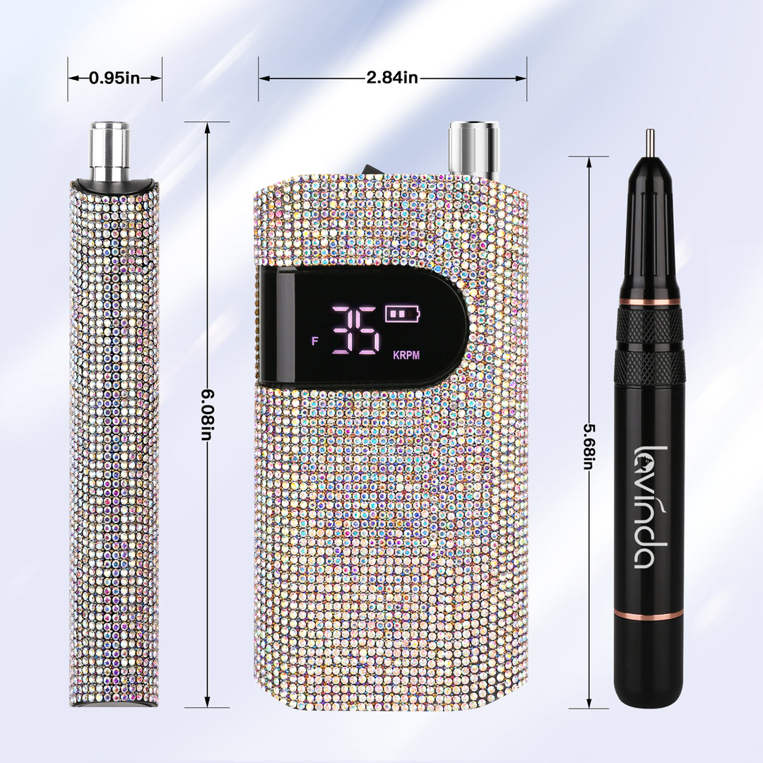 Iris-Diamond Rechargeable Portable Nail Drill