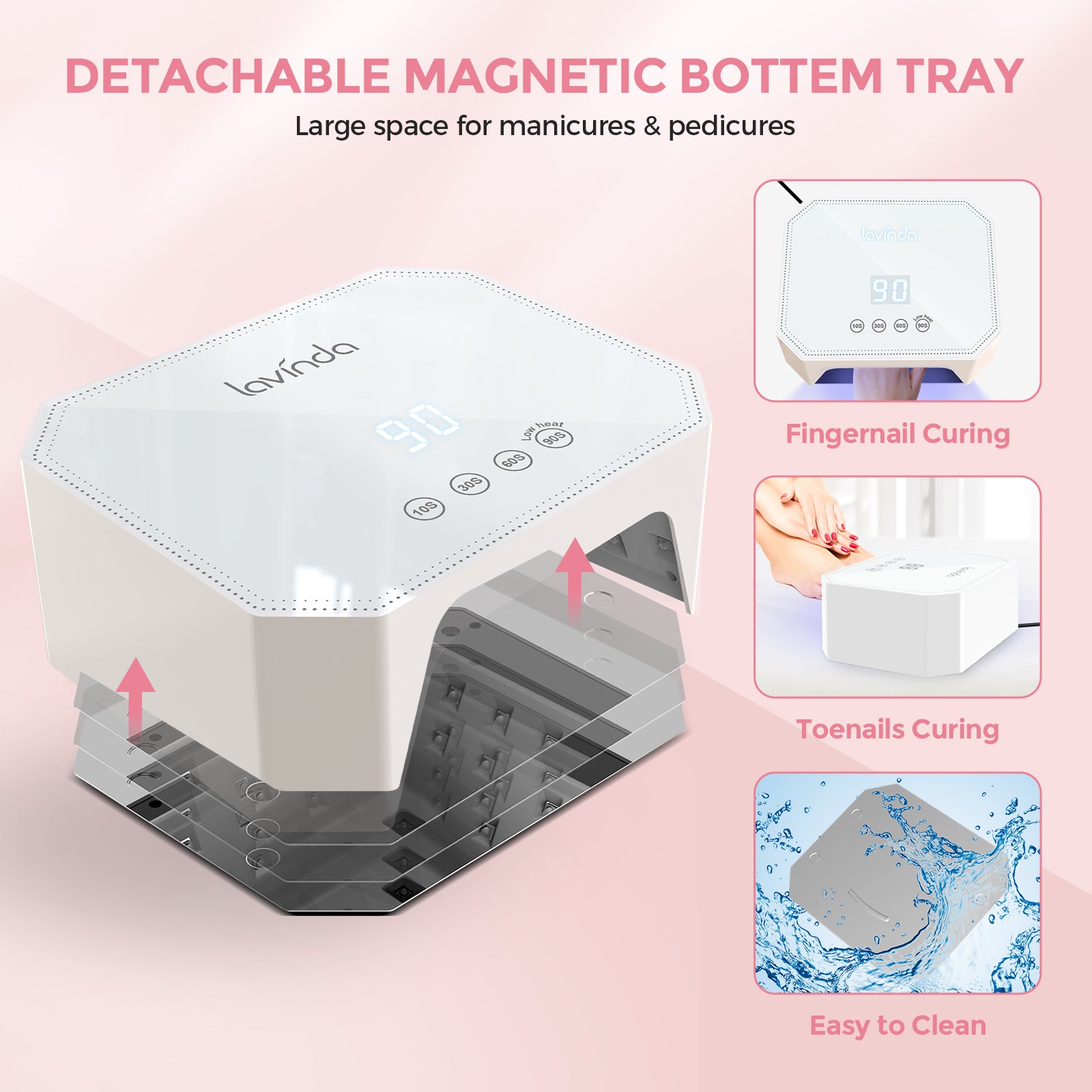 Lumina Nail Lamp - White - Plug-in UV/LED