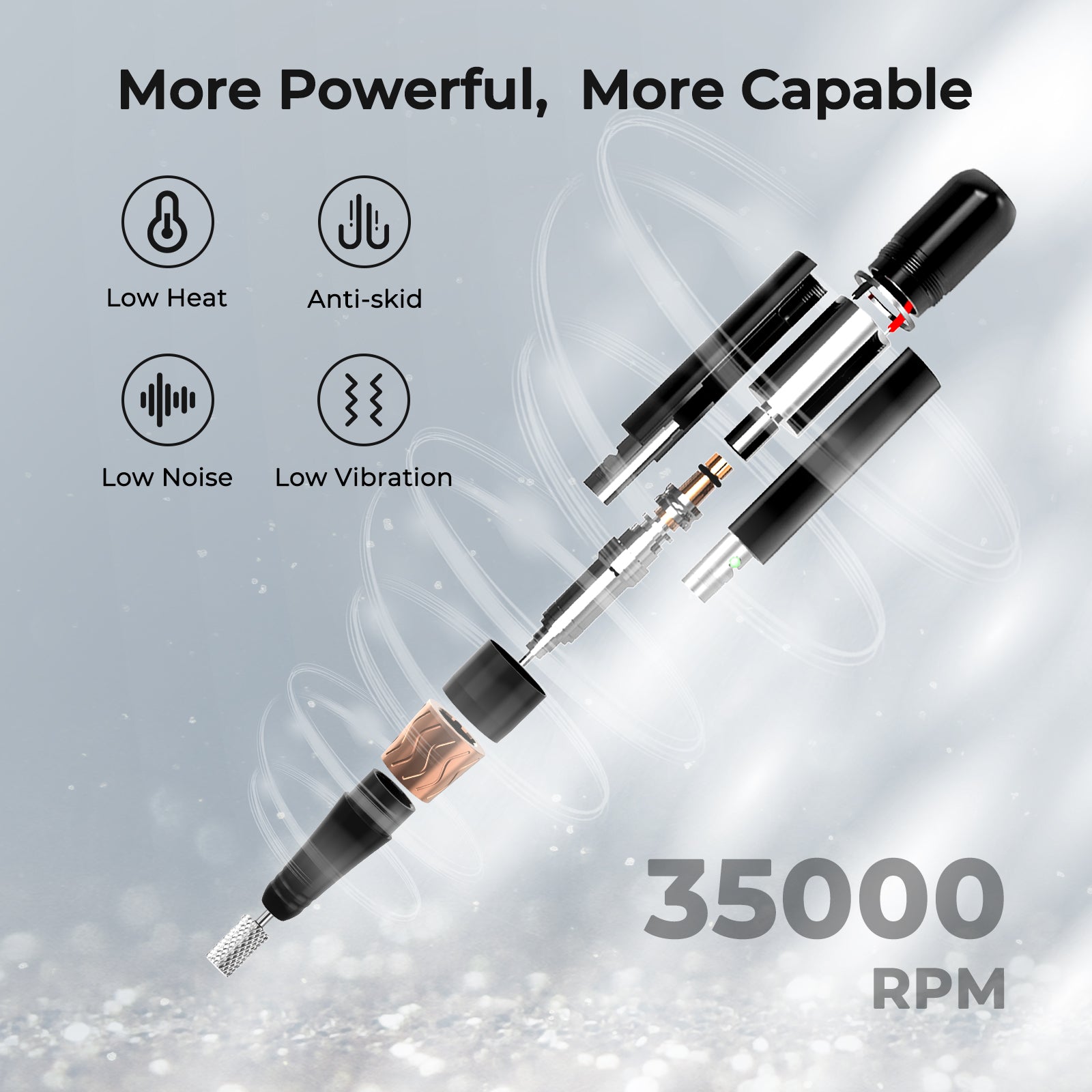 Crown Nail Lamp & Wand Nail Drill Bundle – Crystal Diamond