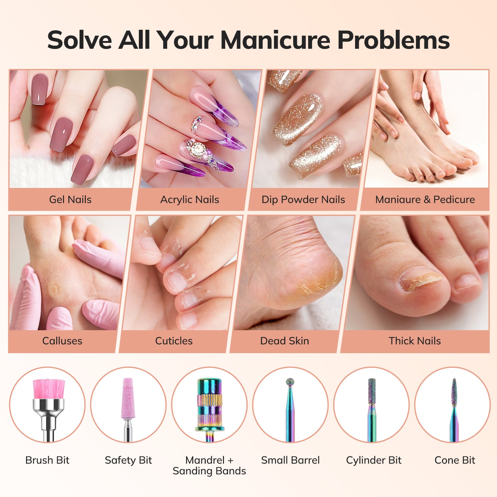 Dip Manicure buy includes professional drill