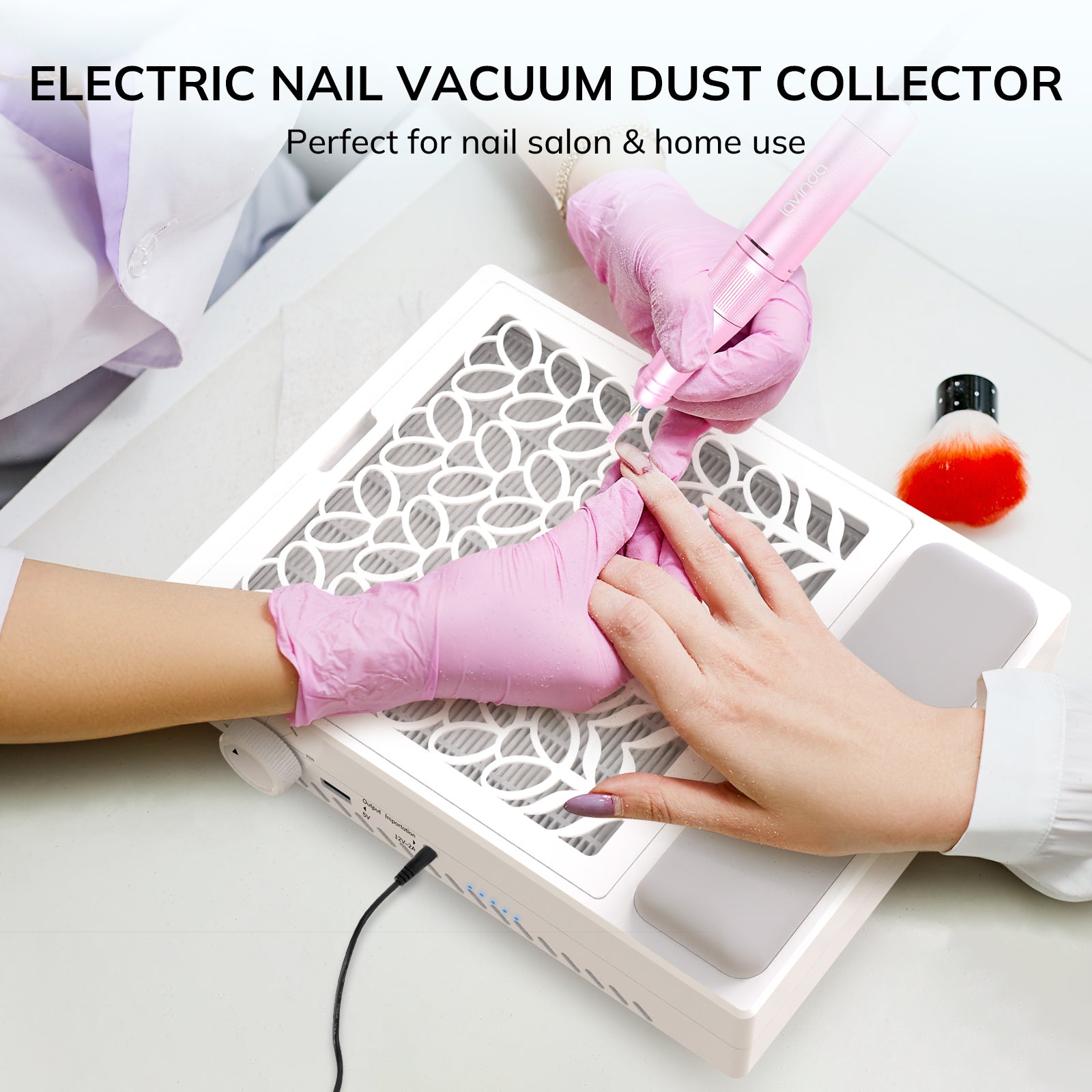 Pure™ Lite Nail Dust Collector - White – Lavinda