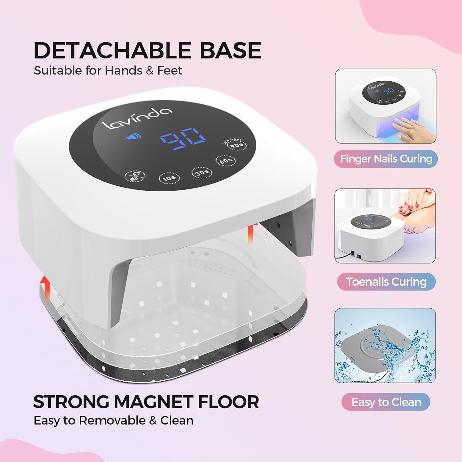 Crown Nail Lamp - White - 54W Plug-in UV/LED