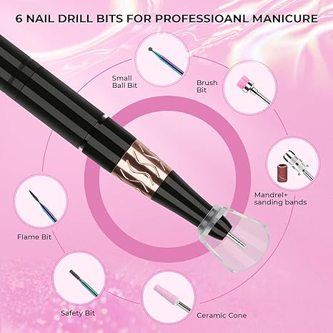 Grace- Pink Lavinda Professional Nail Drill Kit