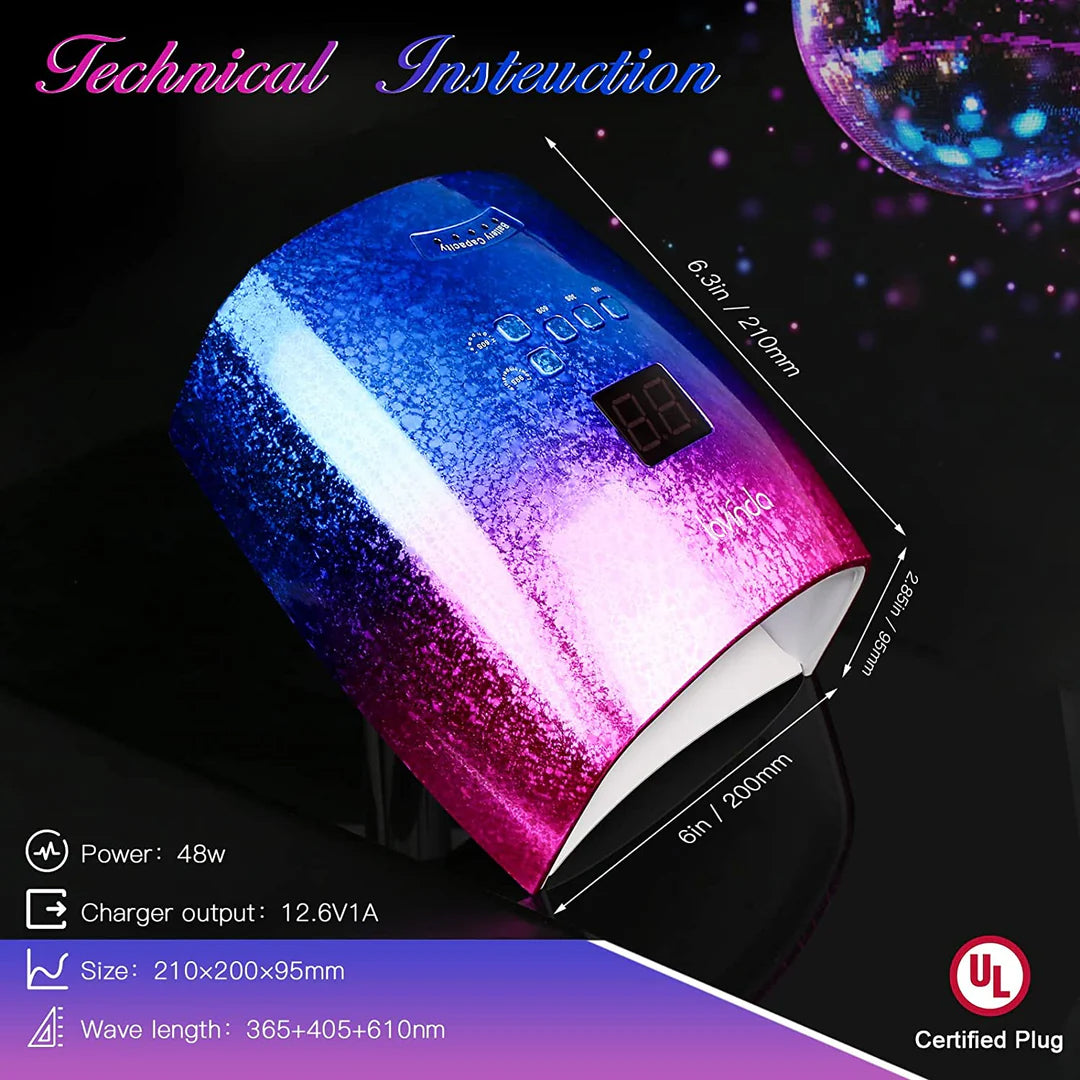 S1-48W Rechargeable UV/LED Nail Lamp