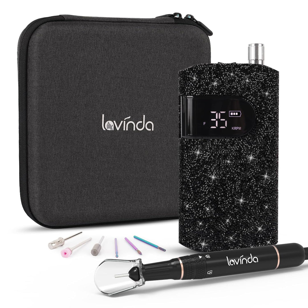 Lavinda Electric Nail Drill Kit for Acrylic Gel Nails
