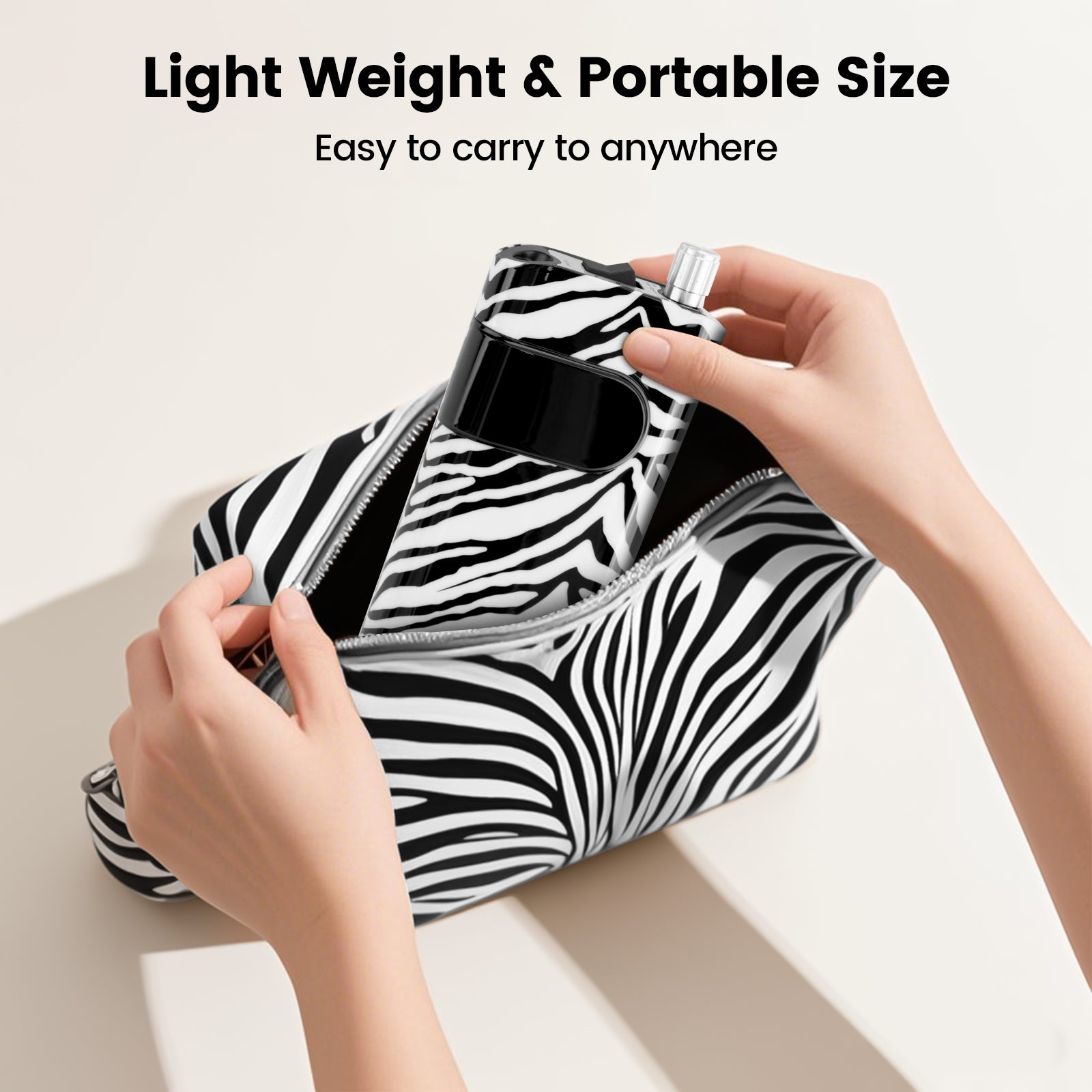 Crown Nail Lamp & Wand Nail Drill Bundle – Zebra Print