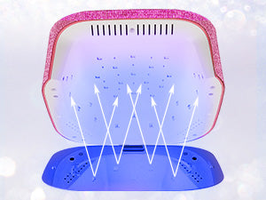 Crown Nail Lamp - Pink Diamond - 54W Rechargeable UV/LED