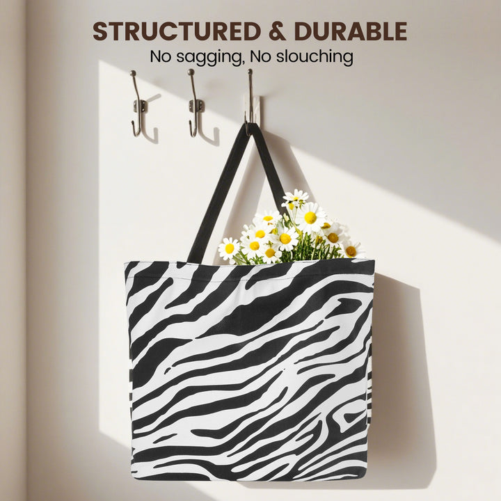 Zebra Nail Tech Tote - Professional Organizer for Nail Drill & Lamp
