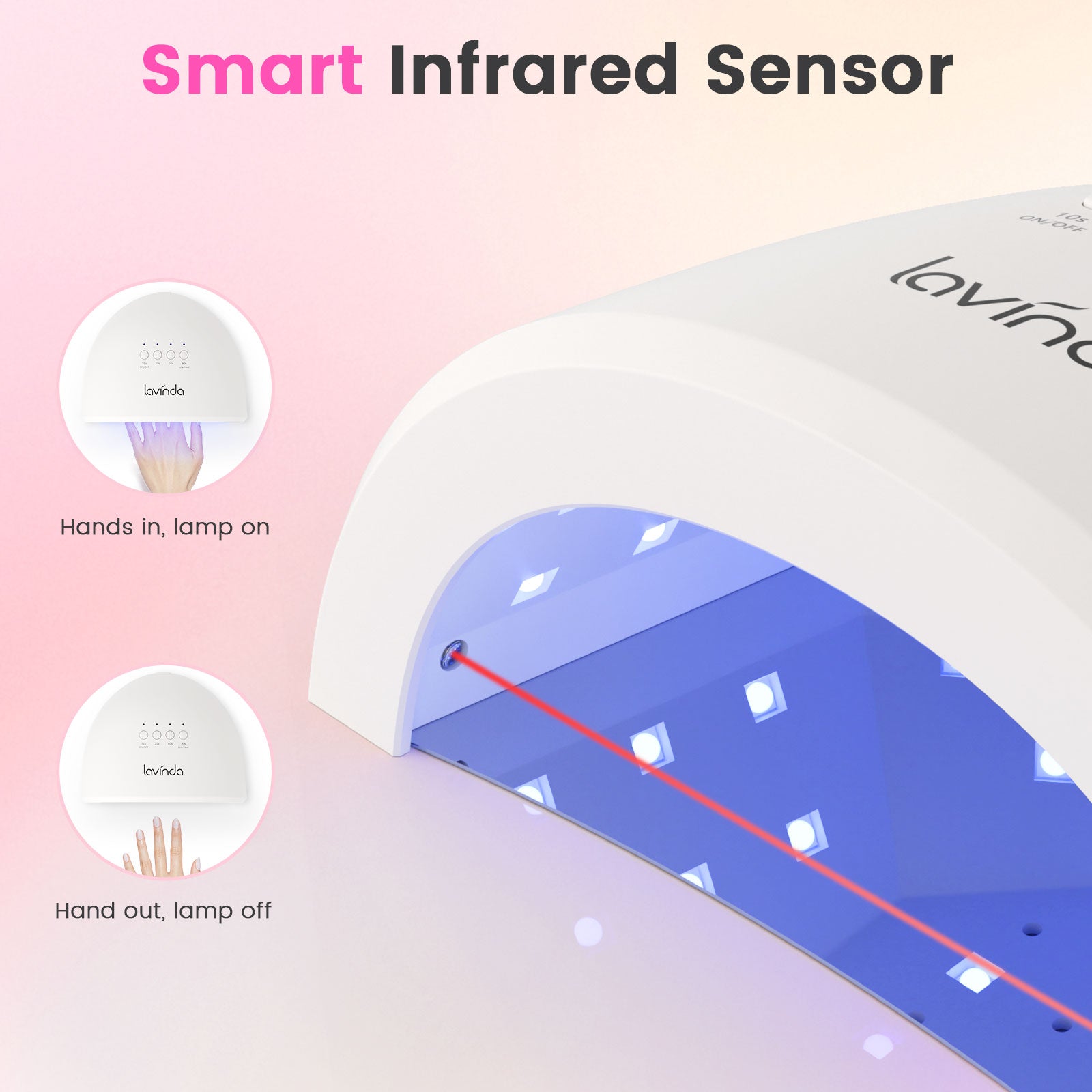 Glow Lite & Wand Ease Nail Drill Bundle – Matte White + Metallic Pink