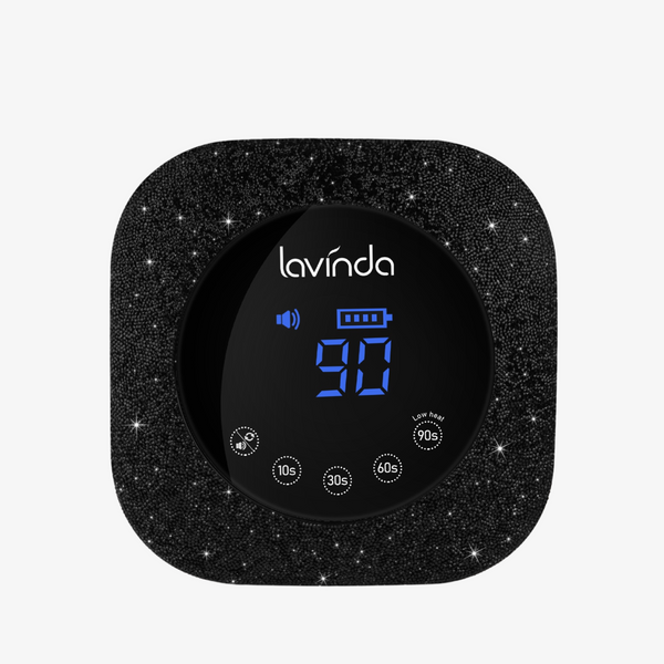 ブラックライト付　LOV×GRINDLODGE Glow in the dark Crown™ Nail Lamp - Black Diamond - 54W Rechargeable UV/LED – Lavinda