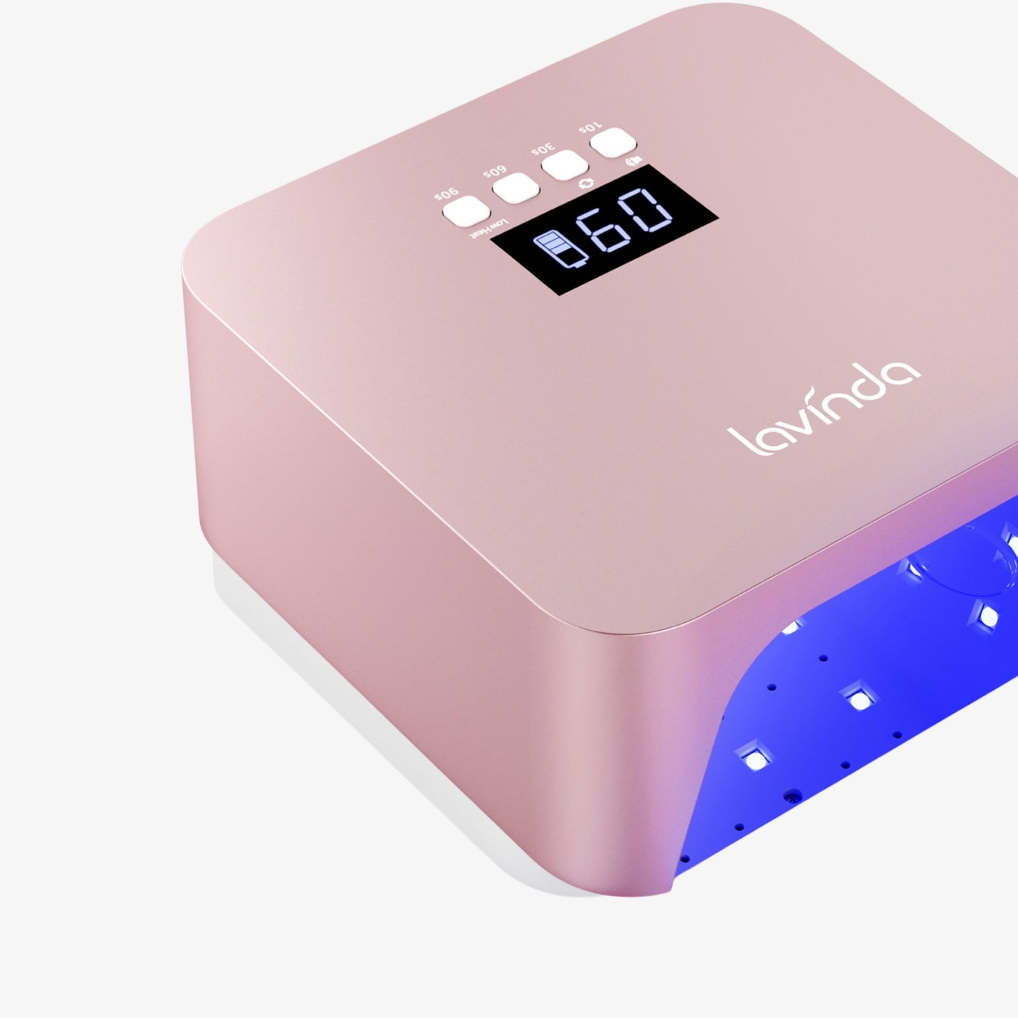 NovaGlow™ Nail Lamp - Rose Gold - 48W Rechargeable UV/LED
