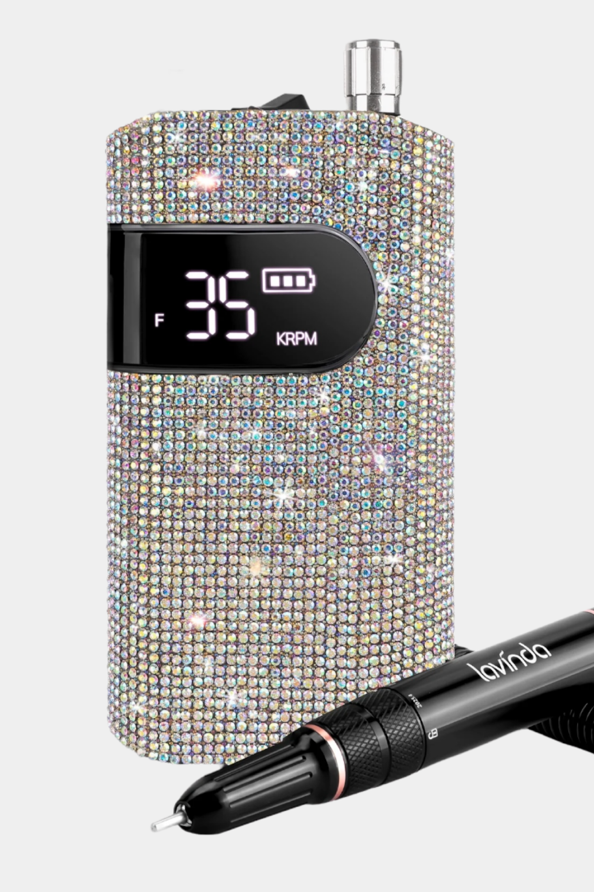 Wand Bling Nail Drill - Crystal Diamond - 35,000 RPM Rechargeable
