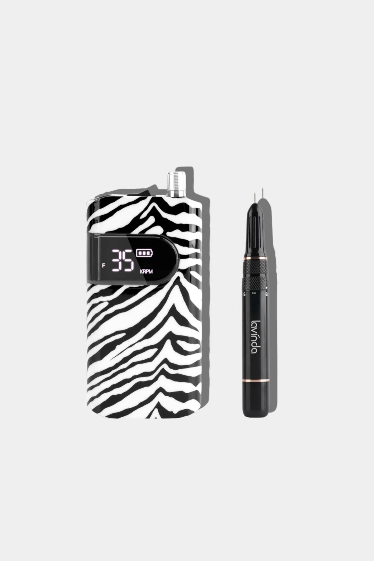 Crown Nail Lamp & Wand Nail Drill Bundle – Zebra Print