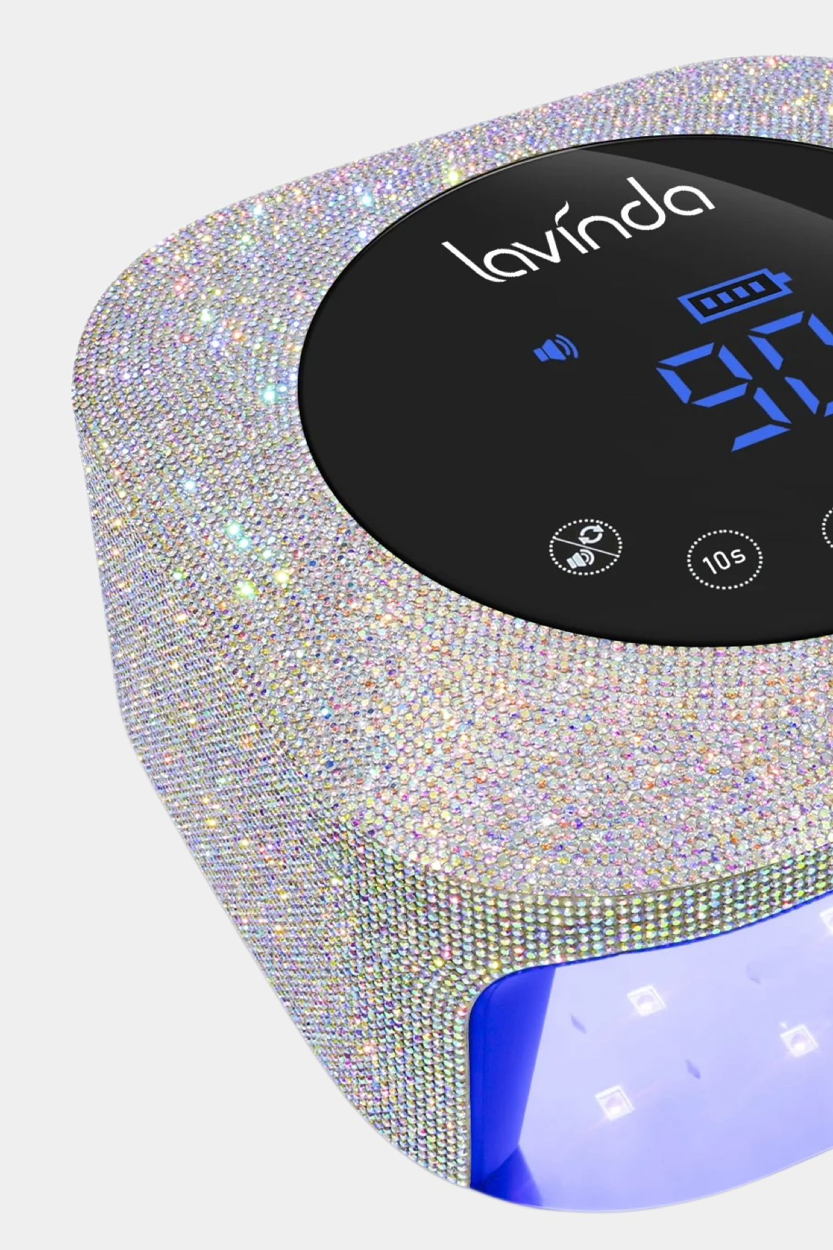 Crown Bling Nail Lamp - Crystal Diamond - 54W Rechargeable UV/LED