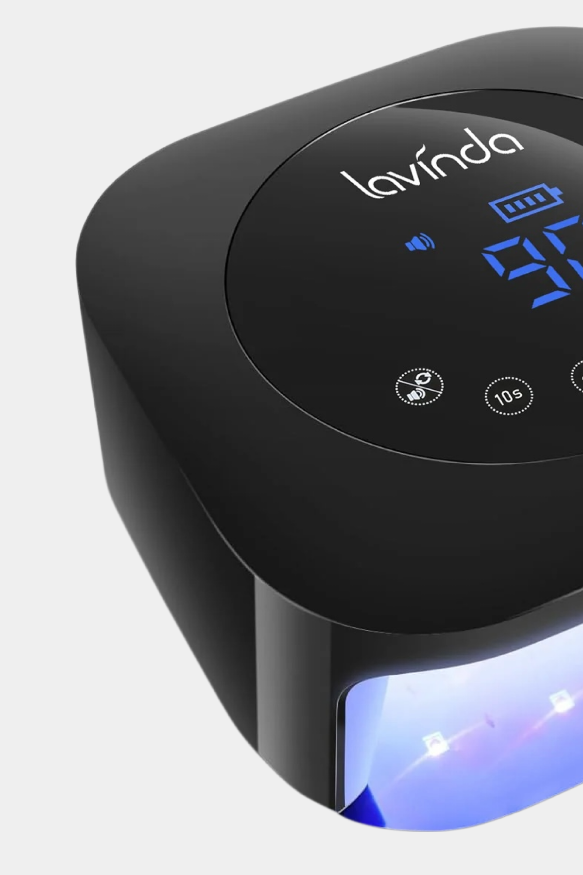 Crown Nail Lamp - Black - 54W Rechargeable UV/LED