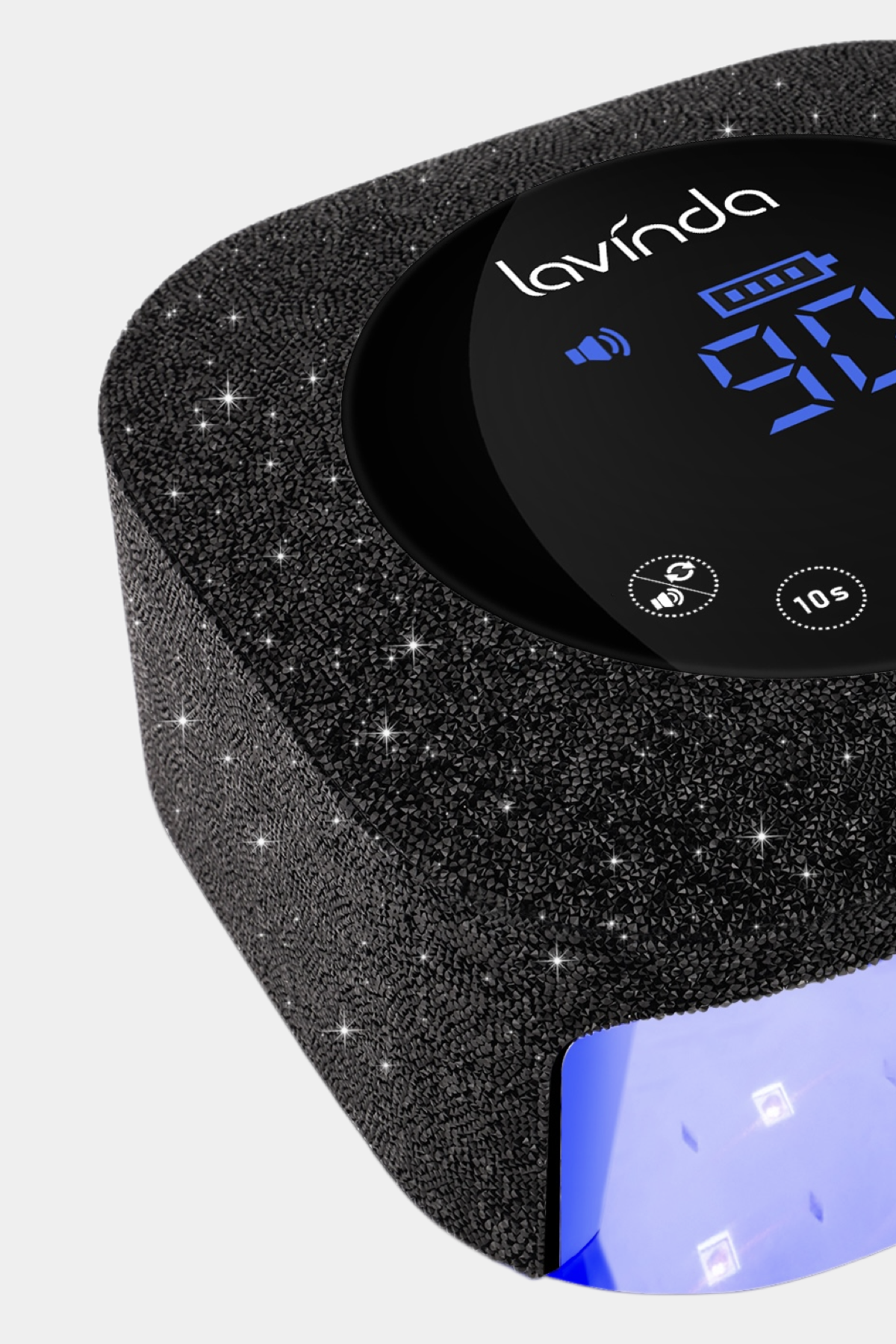 Crown Nail Lamp - Black Diamond - 54W Rechargeable UV/LED