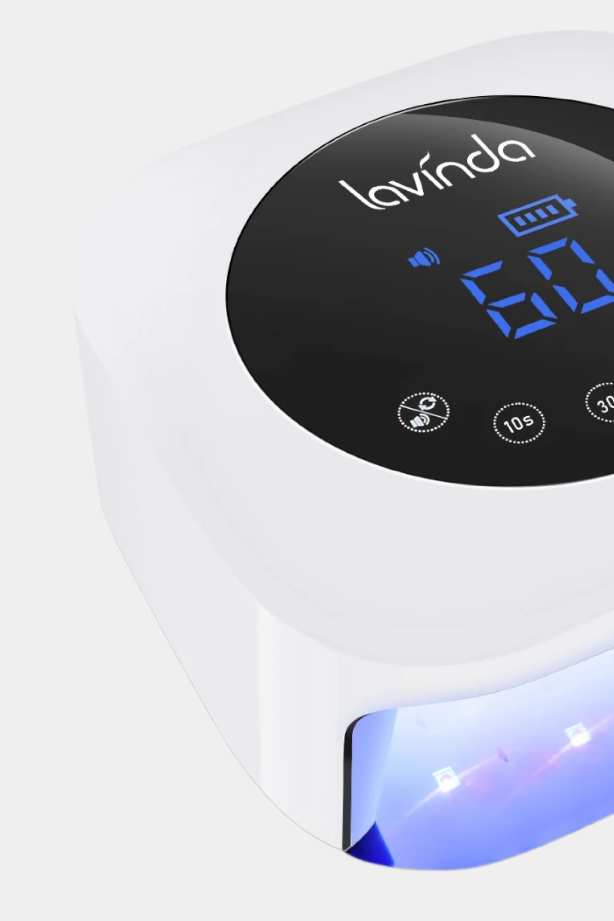 Crown Nail Lamp - White - 54W Rechargeable UV/LED